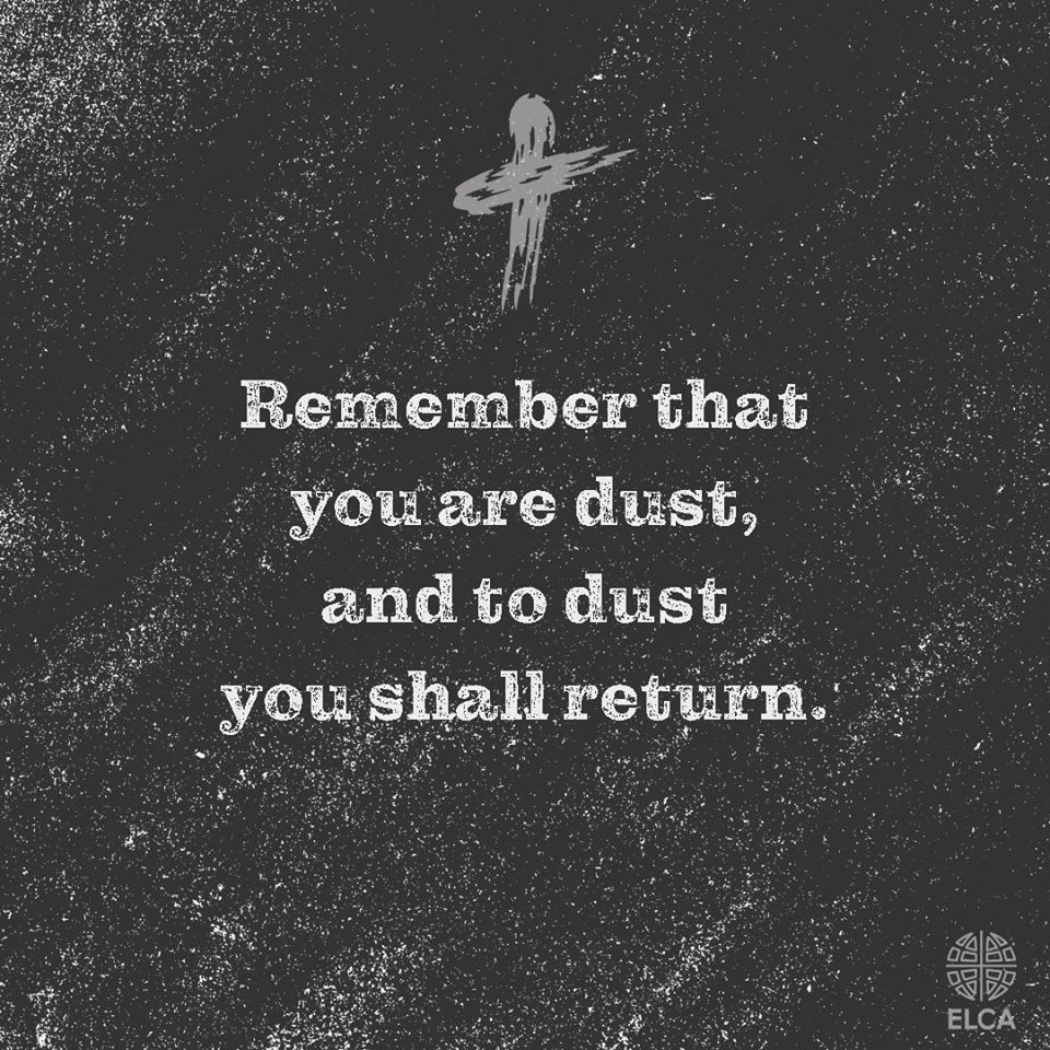 Today is #AshWednesday.

The sign of ashes suggests our human mortality and frailty. However, what seems like an ending is really an invitation to make each day a new beginning, in which we are washed in God’s mercy and forgiveness.