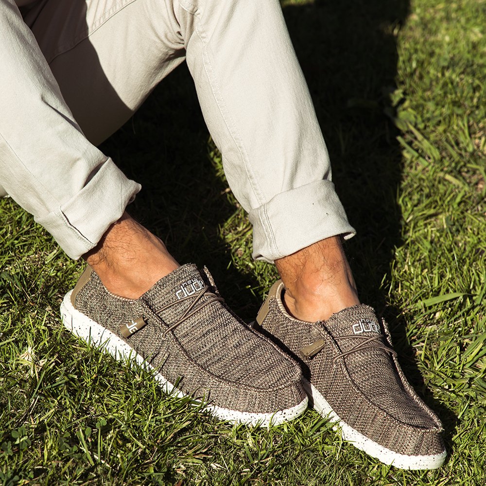 The Wally Sox Brown is back and available in larger sizes - UK13 and UK14 #dudeshoes #shoestyle #sliponshoe #slipon #mensshoes #menssummershoes #mensfashion #mensstyle