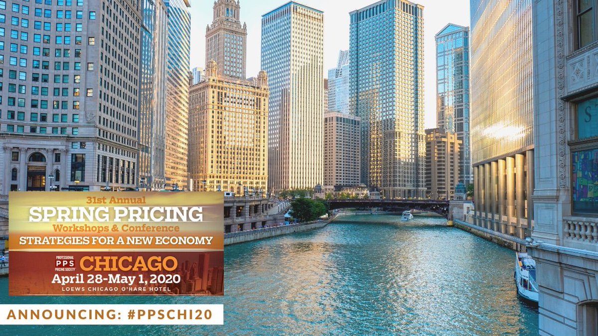 PricingSociety's tweet photo. We're heading back to #Chicago this Spring! 
Join hundreds of #pricing professionals for the event of the season: 
4 days of training, networking, #Keynote presentations &amp; more:
https://t.co/hExpNsiDDR

#PPSCHI20 #Conferences #Businessdevelopment #Pricingstrategy #pricingtraining https://t.co/enWBQyDG5M