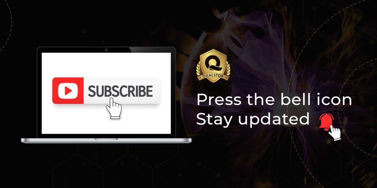 Stay updated on all the crypto network news and Quaestor updates with our YouTube channel. Subscribe today.
youtube.com/channel/UCdJ9n…
#QST #Quaestor #QuaestorCoin #QuaestorSolutions #presentations #news #youtube