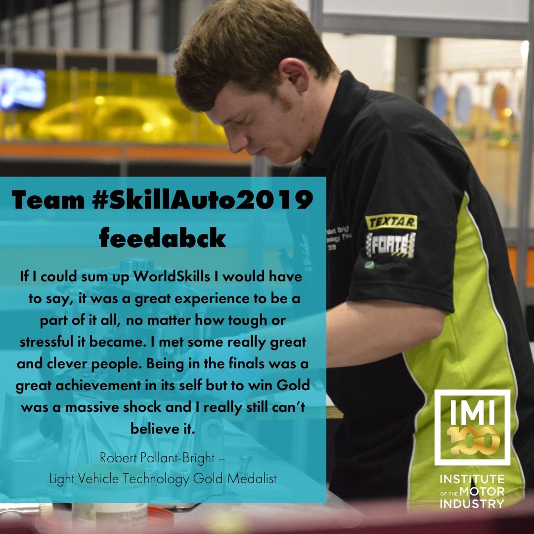 IMI_Student's tweet photo. Why should you apply for the 2020 IMI Skill Auto competition? We'll just leave these quotes here......
https://t.co/4iMyKlqyaL
#Fun #Friends #Competition #Feedback #MotorCareers #WSUKlive #BestDayEver #Opens2ndMarch #SkillAuto #ClassOf2019 https://t.co/5vs7iuNI0V