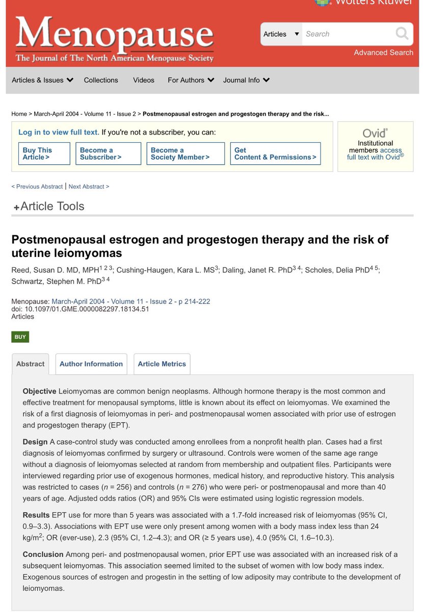 fibroidsupport's tweet image. Studies didn’t review Longterm, Safety, Cost/effects of #Elagolix +#HRT+#Progestin for #Fibroids?
@RCObsGyn @FIGOHQ @EMA_News @pharmacovig @NICEComms @FDAMedWatch @abbvie @MHRAgovuk
journals.lww.com/menopausejourn…

journals.lww.com/menopausejourn…

journals.lww.com/menopausejourn…

journals.lww.com/greenjournal/f…