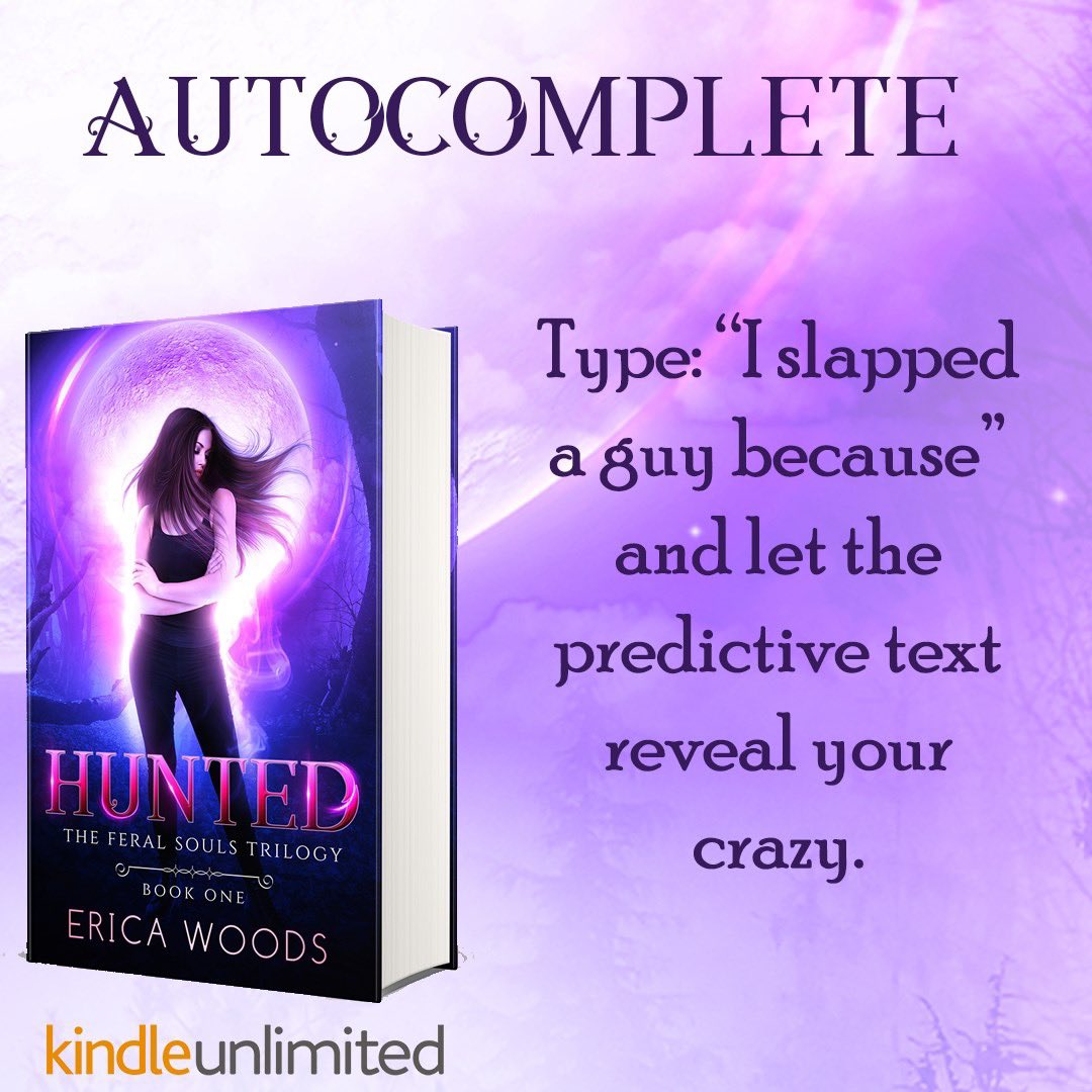Let’s do an autocomplete (if you see this, you’re one of like 10 so please play or I’ll be ALL ALONE here)

#PNR #urbanfantasy #autocomplete