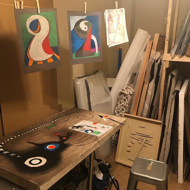 rji_art's tweet photo. Work in progress at the studio.
.
.
.
#artjournal #artinprogress #artjournaling #digialabstract #Modernism 
#artstudio #workinprogress #abstractart 
#Surrealism #subconsciousart #surreal 
#dadaism 
#artcollector #artforsale #artgallery #modernabstract #a… https://t.co/RRAaZErtEf https://t.co/MMj0zuq0B3