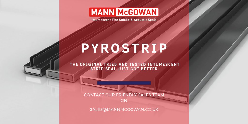 Pyrostrip seals are PVC encapsulated #intumescent seals for fire resisting doors. Manufactured with two high performance grades of intumescent material bit.ly/2MpsrYZ #fire #firedoors #BeSafe