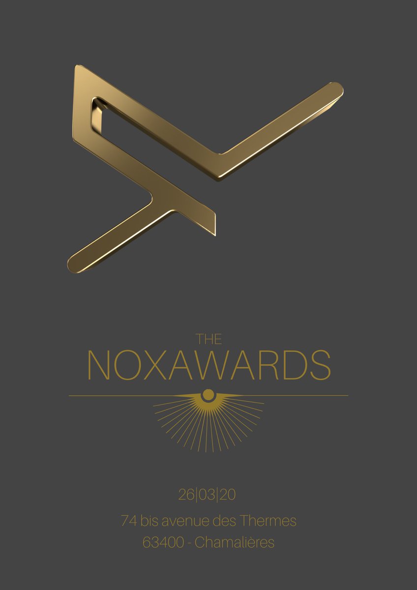 EquinoxeCowork's tweet photo. 26 | 03 | 20 - NOXAWARDS https://t.co/z2Kbo24tAc