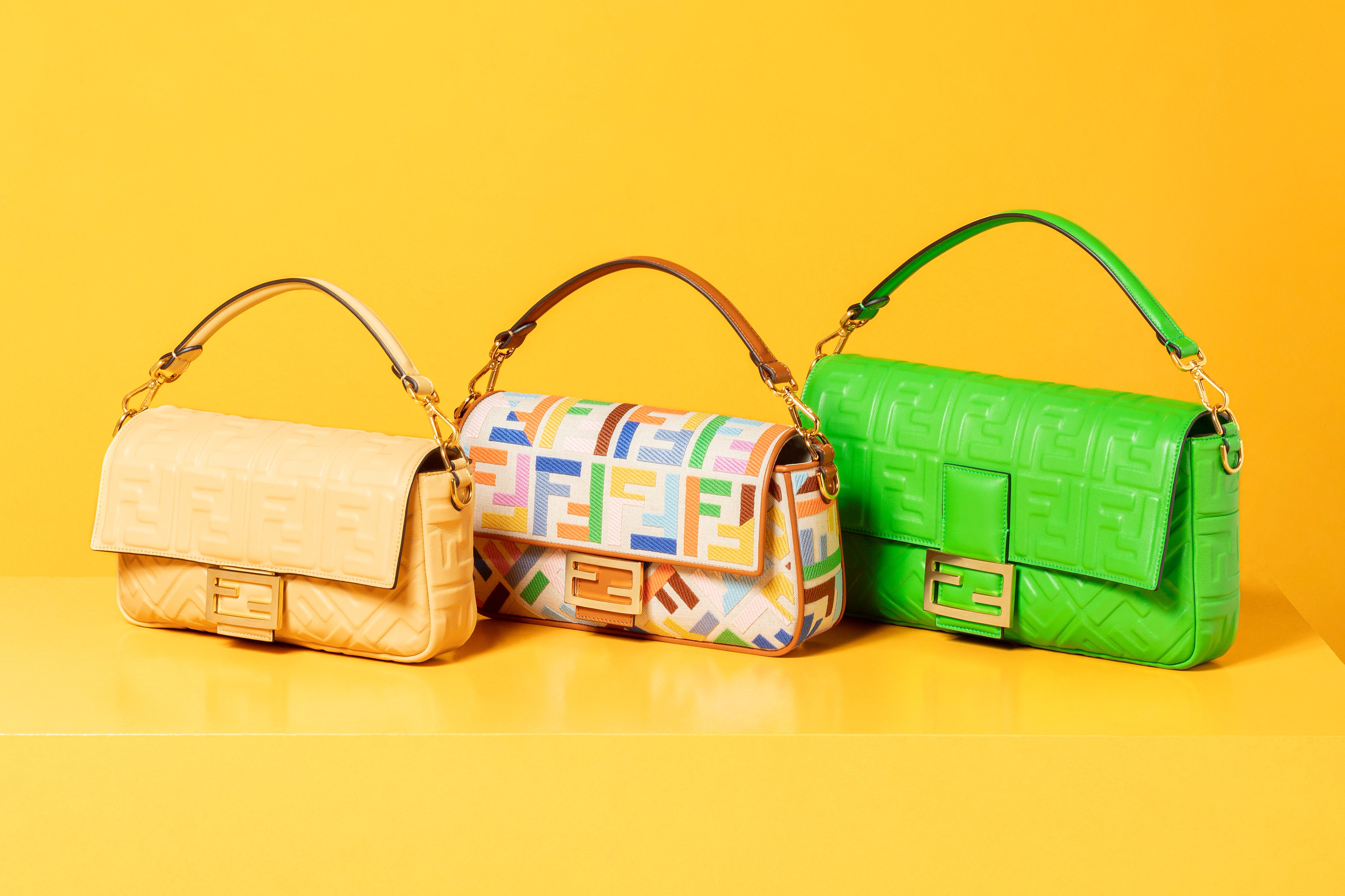 Fendi hotsell baguette neon