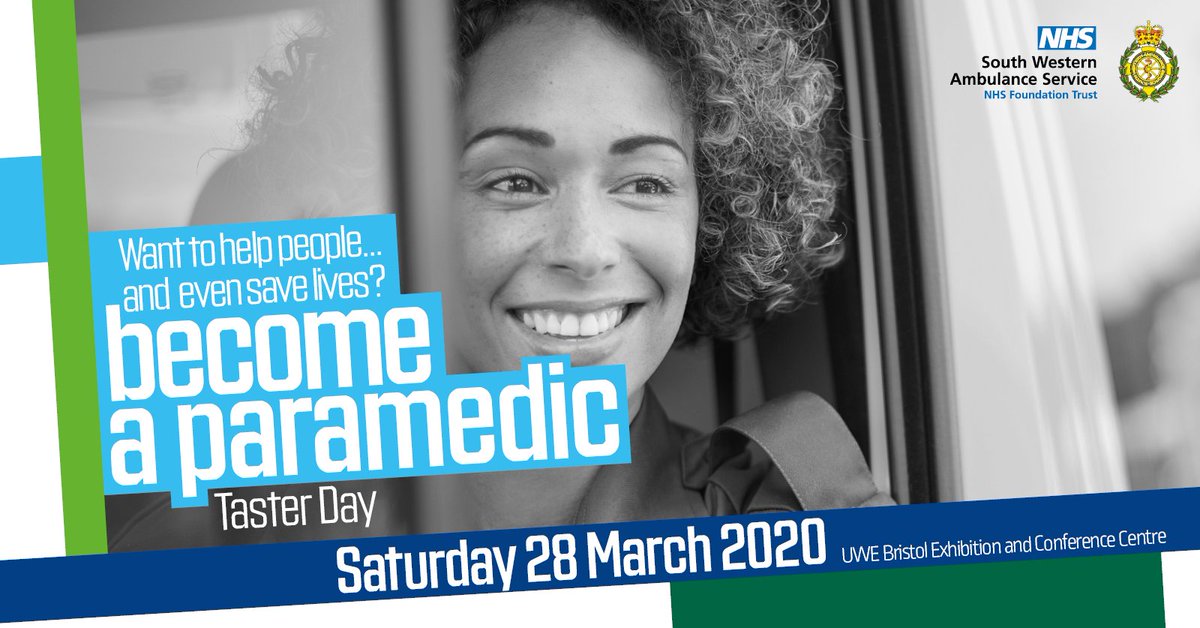 Calling all A-Level/FE students! We are hosting an action-packed, interactive ‘Become a Paramedic’ Taster Day on the 28th March. 

For more info, please see: eventbrite.co.uk/e/become-a-par…