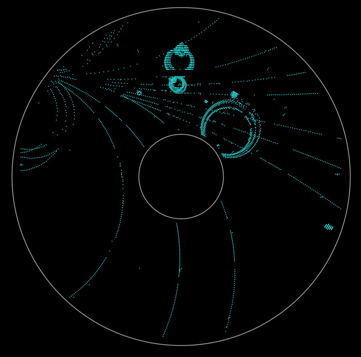 These stunning images capture the collisions of cosmic rays as they stream through the STAR detector at #RHIC. 

See more: go.usa.gov/xdyfk