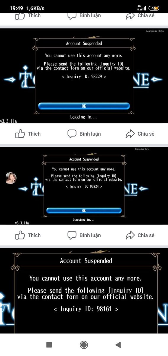 Julie12252's tweet photo. Wtf my friend's guild have been banned include offline player,normal player,..
#toram https://t.co/wCMhrqDIRl