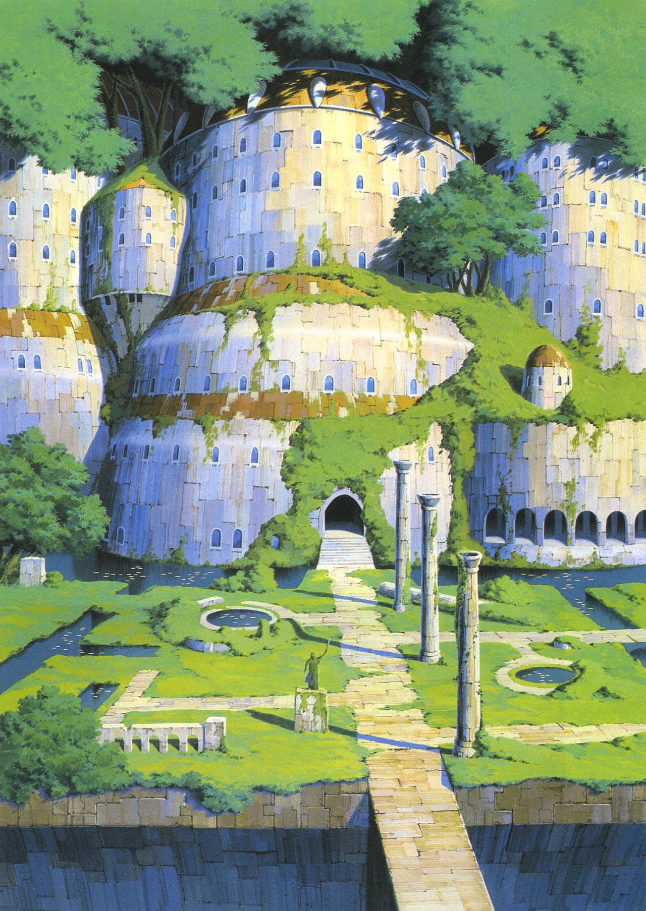 X 上的Tohad：Backgrounds from Laputa, the Castle in the Sky