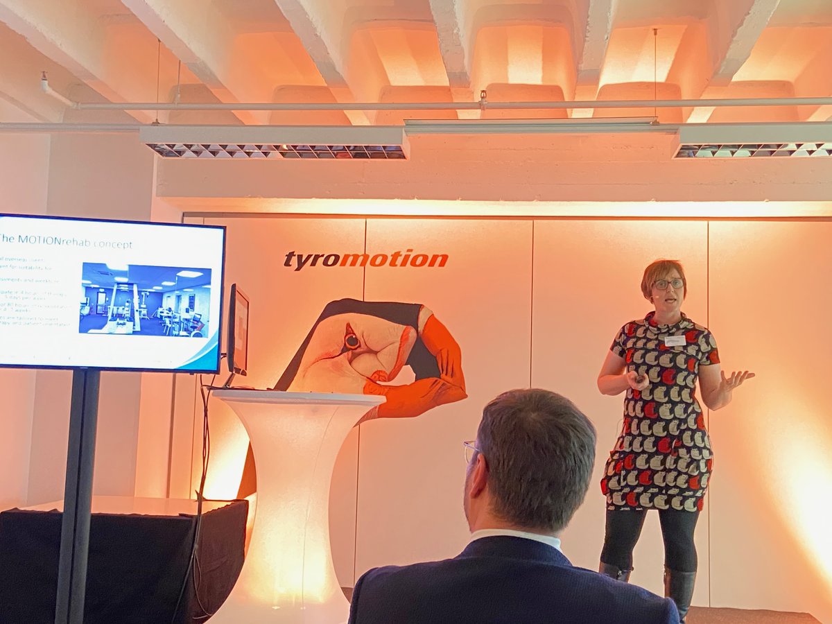MOTIONrehab's Clinical Director, <a href="/sarahjdaniel1/">Sarah Daniel</a> is in Graz, Austria presenting at the Tyromotion International Summit today. Sarah is presenting on 'A Year in Review' following the successful year of the UK's first Intensive Neuro Rehab Centre augmented with Robotics &amp; VR.