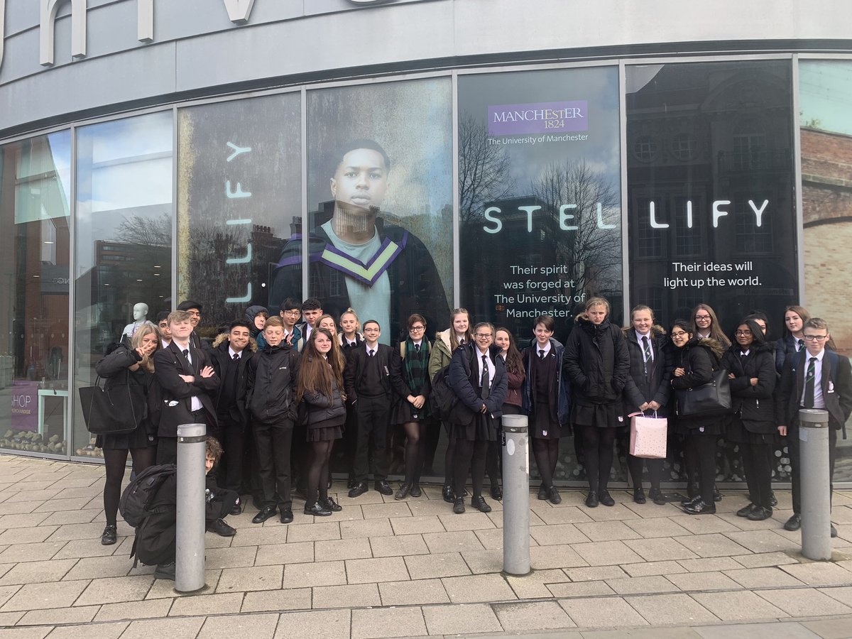 MissPooleRBHS's tweet photo. Very surreal moment taking students to the place I studied!
Our wonderful separates Year 10 students ready to listen to a lecture by top professionals at The University of Manchester 👩🎓🧑🎓 #RBHS #RiviScience https://t.co/W6fG1SPy9U