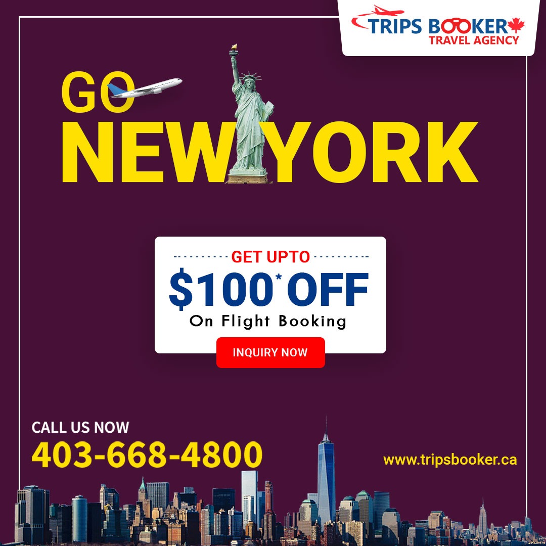 tripsbookerca's tweet photo. Fly to NewYork! Grab the cheapest deal on airline ticket reservations. 
🌐 https://t.co/SrLzqgP8IL
☎ Exclusive Deal on Call: 1-866-266-6500
✅ Save upto $100, Do Hurry Deals Available!

#Tripsbookercanada #Newyorkflight #Flightreservation #Flights #Internatnationalflights https://t.co/hrjQfsLNkV