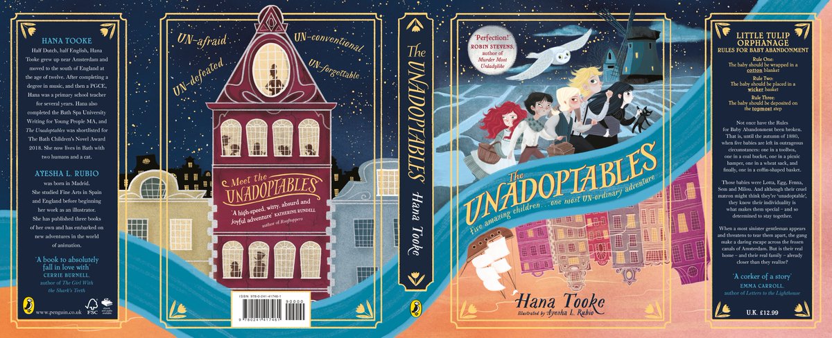 hannekewrites's tweet photo. I'm very excited to share with you the final dust-jacket and PLC design for #TheUnadoptables, which is being printed NEXT WEEK!!! 
I'd also like to say a huge DANKJE WEL to the wonderful authors who have given quotes ❤️
(I hope I've tagged everyone)
#HolyGouda https://t.co/5U24HH2Dqk