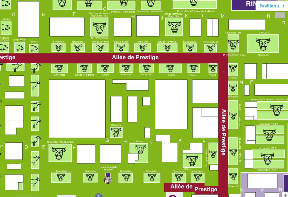 planinteractif's tweet photo. L'organisation du salon a mis en place un plan interactif pour vous aider à trouver + facilement ce que vous cherchez  !  
https://t.co/RwRHUU6Loh

@Salondelagri 
#sia2020 #salonagriculture #porteversailles #planinteractif #ideale https://t.co/4QxTD1KZv8