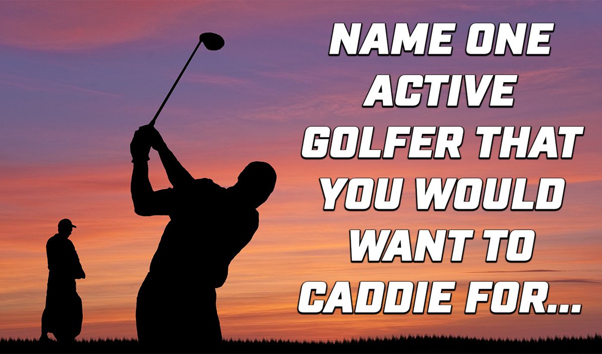 Tiger? Rory? Koepka? Lefty? Who would you want to caddie for?! 🏌️‍♂️🏌️‍♀️