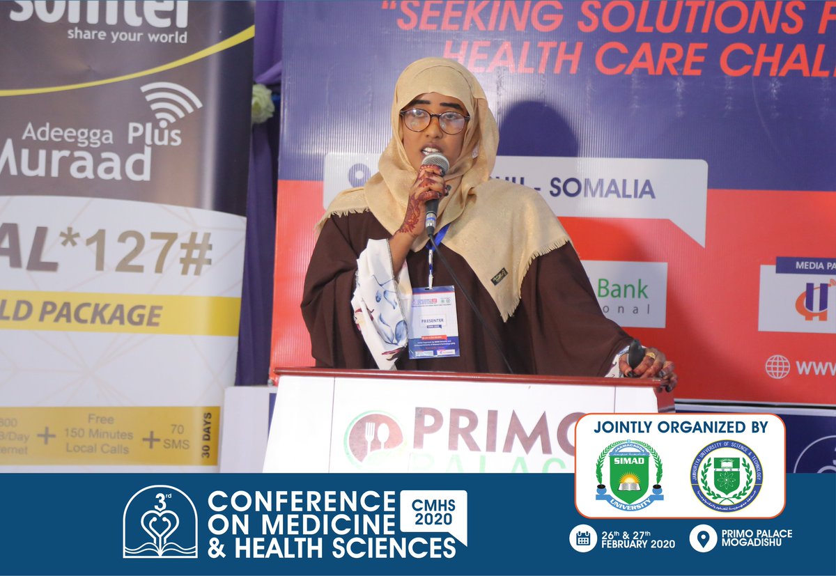 JamhuriyaUniv's tweet image. Now the presenters are sharing their research findings with the participants. Specially Healthcare systems and safety section.
#CMHS2020