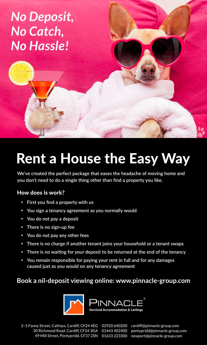We make renting your new home as easy as possible. On selected properties you don’t even need a deposit. No catch, no hassle! <a href="/PinnacleLetting/">Pinnacle Lettings</a>