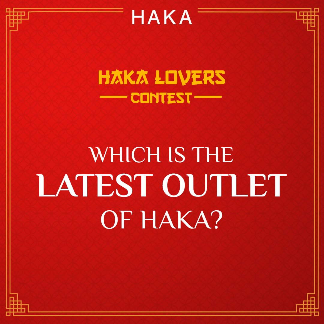 hakaindia's tweet photo. After receiving so much love from you guys, Haka is all set with its brand new outlets around Kolkata.
To celebrate this love, we are here with the Haka Lovers Contest.
Here goes the 1st one. Let's see how many of you can answer!
#Haka #ContestAlert #NewOutlet #HakaLoversContest https://t.co/wYgjLSZJu4