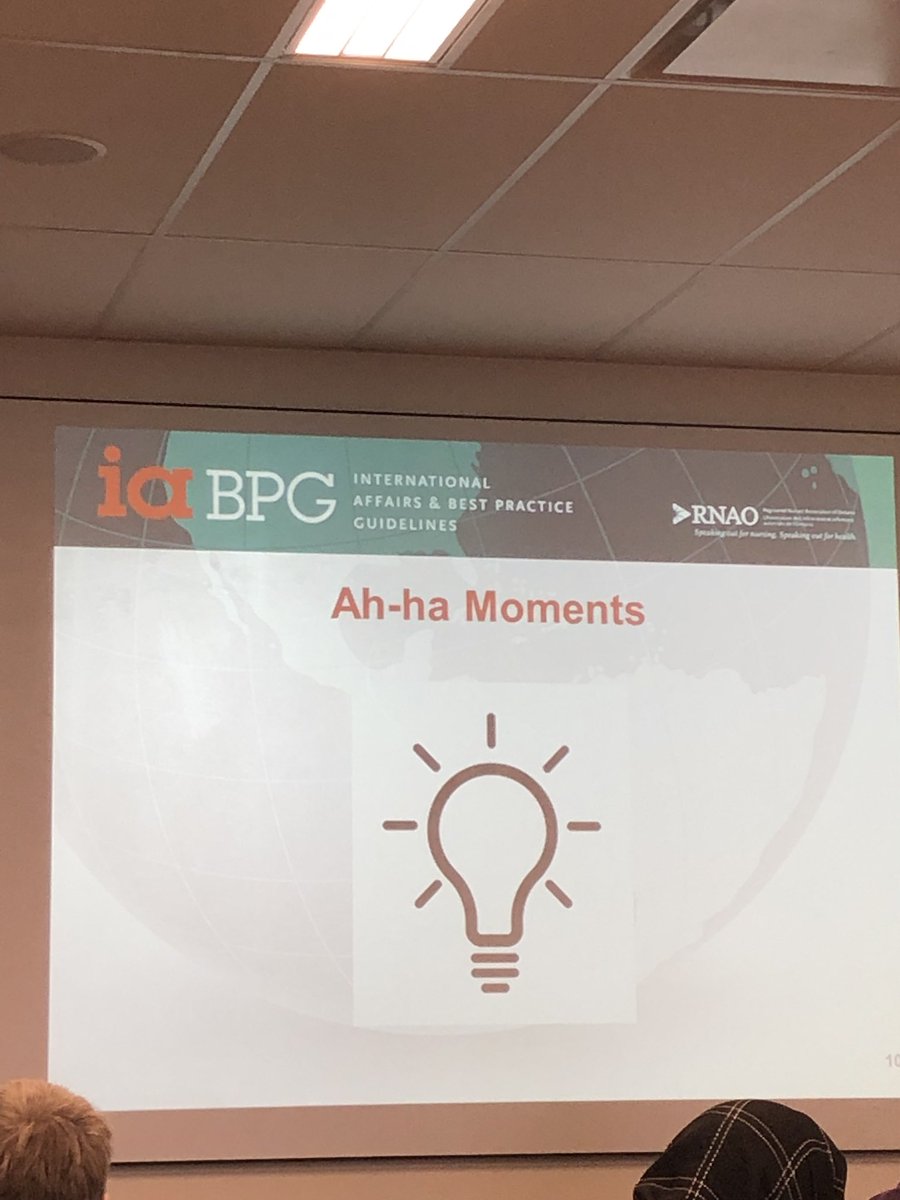 So many fabulous Ah Ha moments from Day 1 of our #BPSOOHT Champions training <a href="/RNAO/">RNAO</a> <a href="/DorisGrinspun/">Dr. Doris Grinspun 🇨🇦 RN, PhD, FAAN, O.ONT</a> <a href="/MGHToronto/">Michael Garron Hospital</a>. Focus on those with an intrinsic motivation and a desire to do things differently and we will make incredible gains!