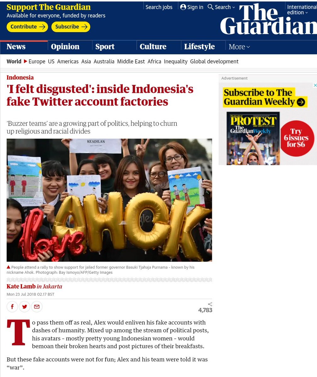 JackVardan's tweet photo. ‘Buzzer teams’ are a growing part of politics, helping to churn up religious and racial divides :

Source : https://t.co/6OfcVLSzOB

Riset Oxford: Buzzer Indonesia Dibayar Rp1-50 Juta Giring Isu :

Source : https://t.co/IESGTVtoMk https://t.co/nf0NpdpJUy