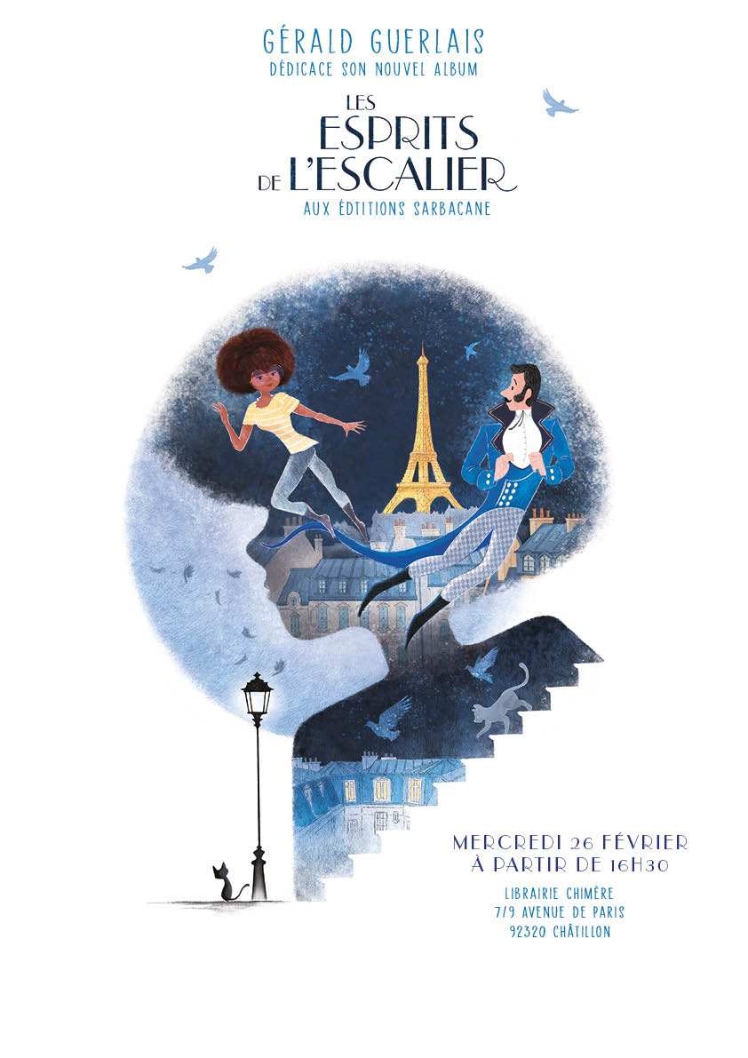 LibrairieChimr1's tweet photo. @savethedate A partir de 16h30 @geraldguerlais sera à la #librairie pour un #dédicace de son dernier album #Jeunesse aux éditions @ESarbacane "Les Esprits de l'Escalier".
Une lecture, une dédicace. Profiter du temps instable pour faire la rencontre d'un #auteur sympathique. https://t.co/PDgnLVlaBq