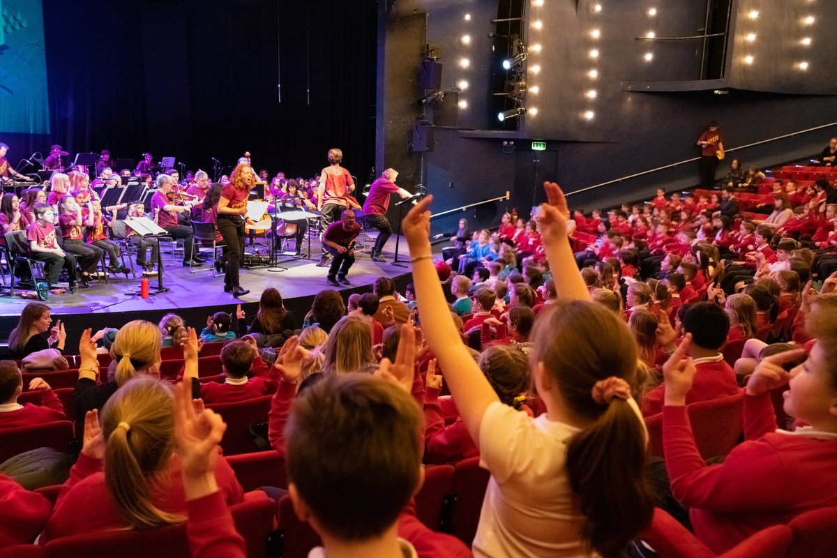 sinfoniavivauk's tweet photo. A huge thanks to everyone who attended & helped make #VivaEnergy a huge success yesterday @DerbyTheatre. The young people from @firsderby, Bemrose School, Becket Primary School & @derbycollege left audiences visibly joyous & emotional! Amazing to be part of! #ClimateChangeIsReal https://t.co/FEda3T58i1