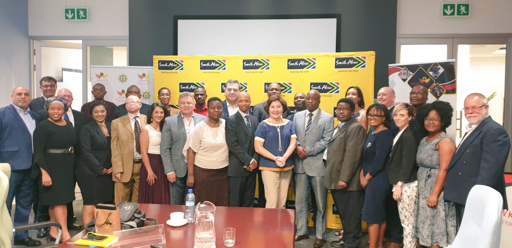 ZhuldyzAkisheva's tweet photo. #UNODC in partnership with #SAPS started assessment mission to identify priorities in countering illicit traficking in precious metals. Meeting at Financial Intelligence Centre South Africa @JohnBrandolino @MiwaKatoEmpower @TofikMurshudlu https://t.co/82M7utLFxW