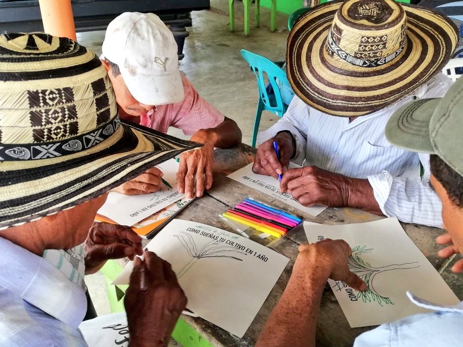 ElEfectoCacao's tweet photo. Nuestros socios del #UrabáAntioqueño se capacitan en buenas prácticas agrícolas y siembra para garantizar la calidad en la cadena productiva del cacao. @USAID_Colombia @FundacionLuker @FundacionLuker @EmgesaEnergia @SaldarriagaConc @EAFIT https://t.co/No4MNYRB7X