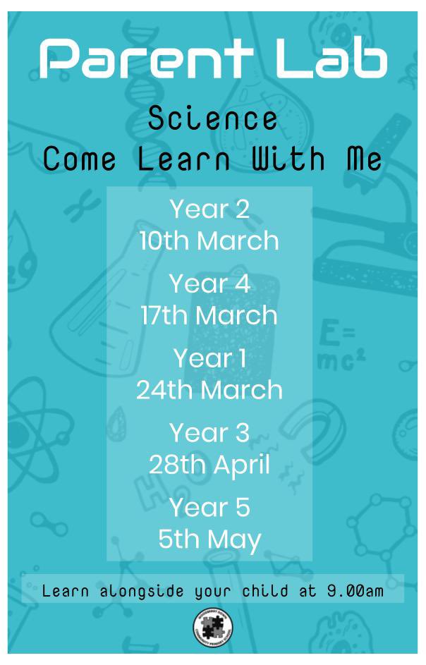 We are inviting #WoodberryDown #NWFed parents from #Year1, #Year2, #Year3, #Year4 and #Year5 to join us for a curriculum presentation and science lesson on the dates in the calendar below. Please join us!