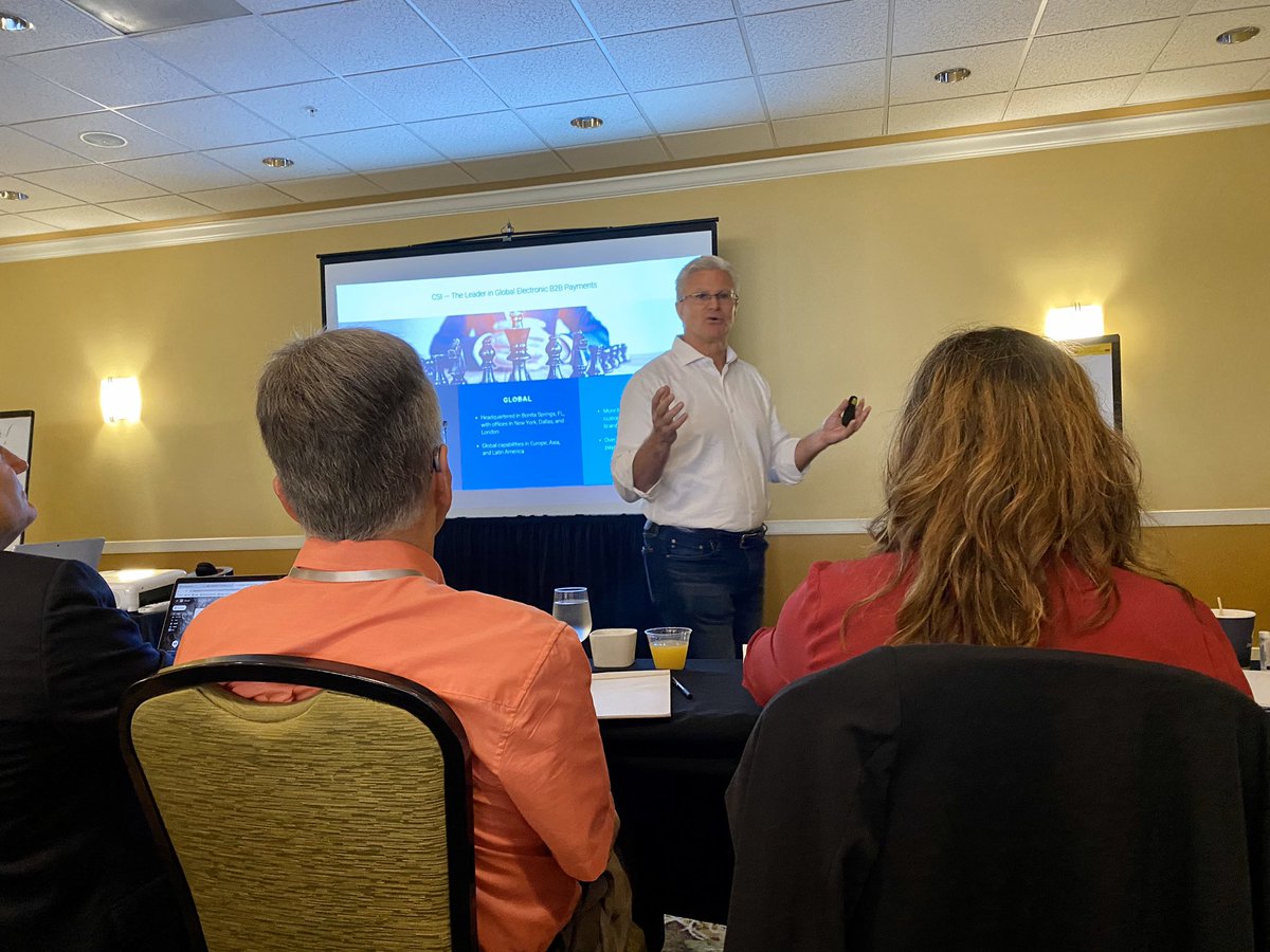 David Disque kicking off training today. @CorpSpending #ePayments #payments