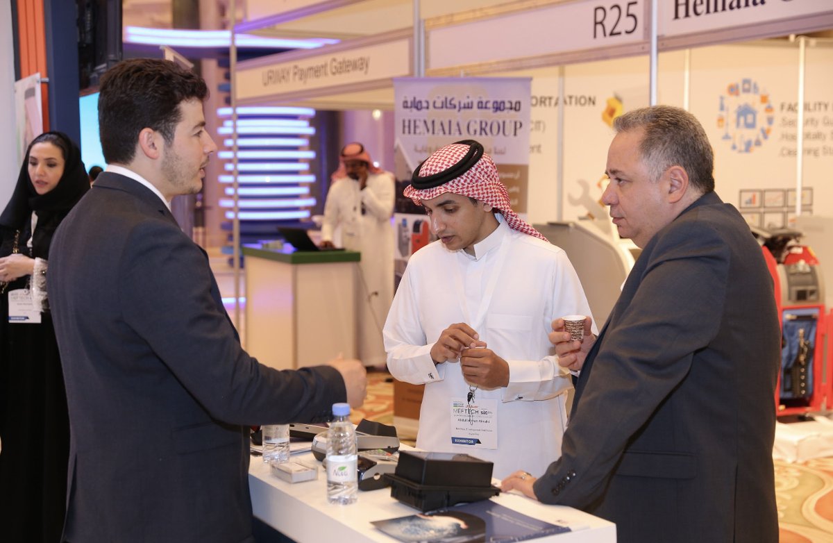MeftechKSA's tweet photo. From thought-provoking sessions to great networking opportunities, attendees from the banking &amp; financial technology, we had a FANTASTIC day at MEFTECH 2020

#meftechksa #finance #technology  #meftech2020 #KSA #banking #exhibition #conference #MADA #Sadad #STCPay https://t.co/X5drbu22Qz