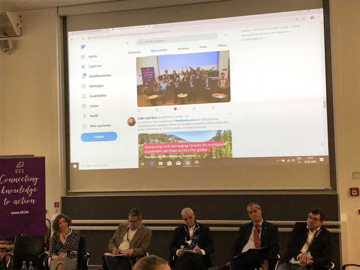 HPuelzl's tweet photo. Q&amp;A to the Panel - how to involve the society - who is this actually? #POLYFORES we asked similar Qs to understand the value of citizens in relation to #forest ecosystem services in AT, DE, SE,RUS and Catalonia @EFIForestPolicy @ctforestal @_SLU @FEP_UniFreiburg #4estEcoServices https://t.co/4J6I372XAx