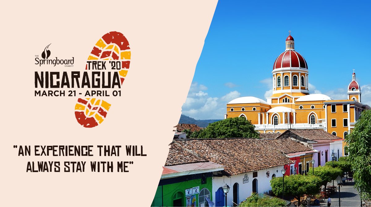 Springboard_UK's tweet photo. If you were disappointed to have missed your chance to go on the #SpringboardTREK to Nicaragua, we have ONE PLACE up for auction! The highest bidder will join us in March to hike over volcanoes & take part in a community project. Bid now! https://t.co/fJiUFVAhZf
#Travel #Charity https://t.co/Q2bM6lcJWi
