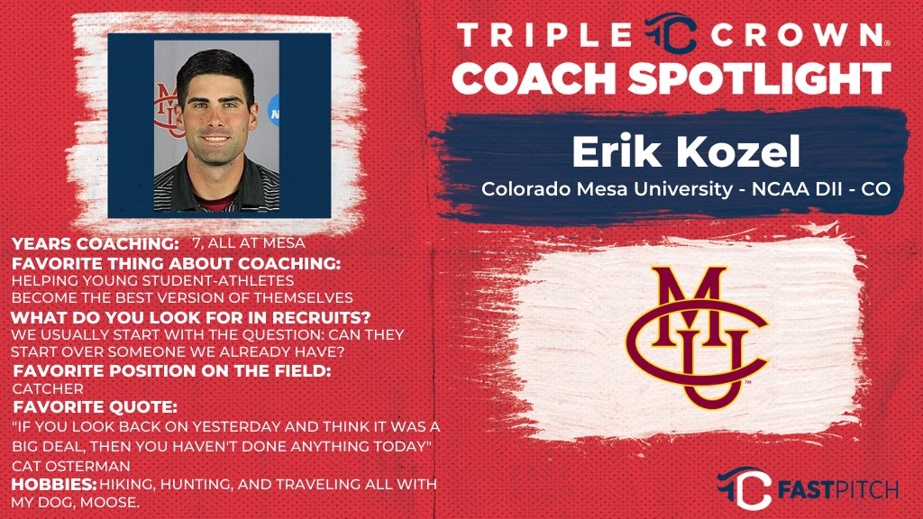 tc_collegecoach's tweet photo. This week's #CoachSpolight is featuring Coach Kozel from @CMUMavericks. In 2019, he was interim, but after leading the program to an RMAC Championship, CMU tagged him as the HC after 6 seasons as an assistant. Looking forward to this season! #WednesdayThoughts #WednesdayVibes https://t.co/XCltXplGUf
