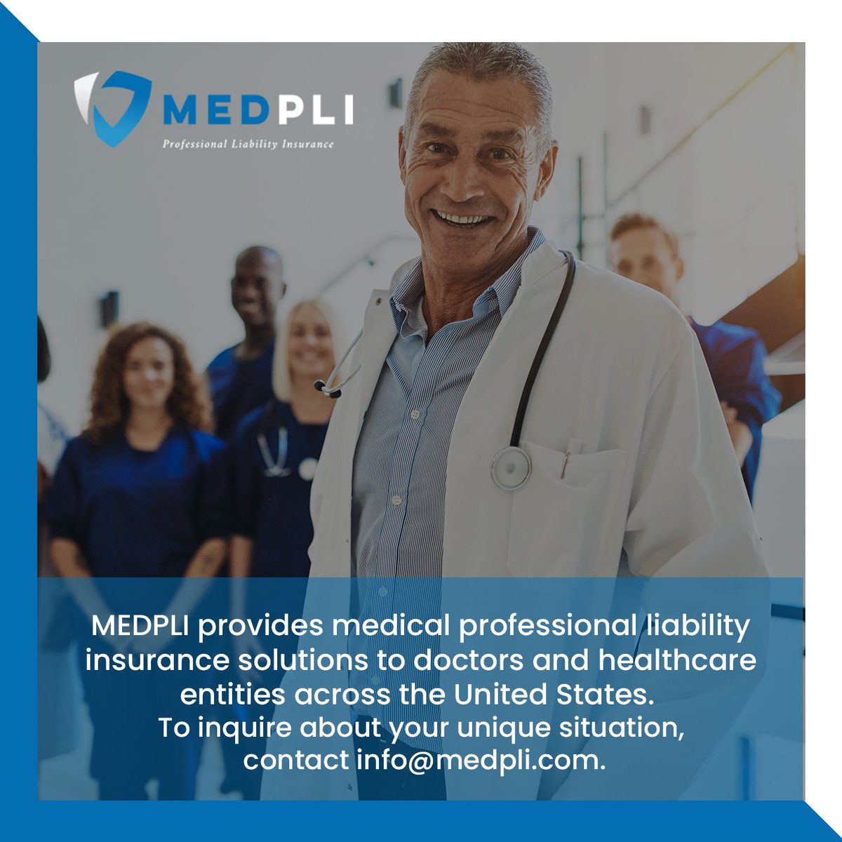 MedpliMax's tweet image. MEDPLI provides medical professional liability insurance solutions to doctors and healthcare entities across the United States.  To inquire about your unique situation, contact info@medpli.com.

#tailcoverage
#insurancequote
#insuranceagent
#insurances
#insurancebroker
#in