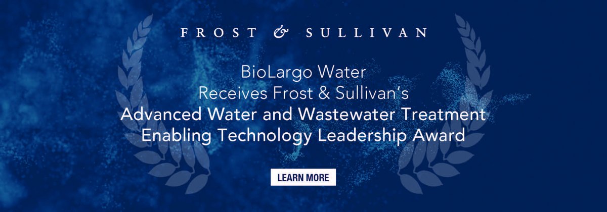 BioLargo's tweet photo. BioLargo Water has won a Frost &amp; Sullivan Technology Leadership Award for their work developing and commercializing BioLargo's Advanced Oxidation System (AOS)!

The award: https://t.co/BrHIY8rppS 

The press release: https://t.co/KppARMHu3c

#water #innovation #award https://t.co/PfAoaXZPeM