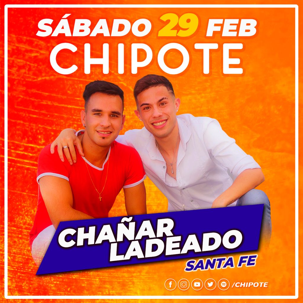 chipotecba's tweet photo. Chipoteros de #SantaFe este sabado toda la caravana chipotera llega a #ChañarLadeado llevamos todo lo nuevo y lo nuevo para que vivamos una noche fantástica, no te lo podes perder! #Chipote #Chipoteando https://t.co/3ZMCmPz7PX
