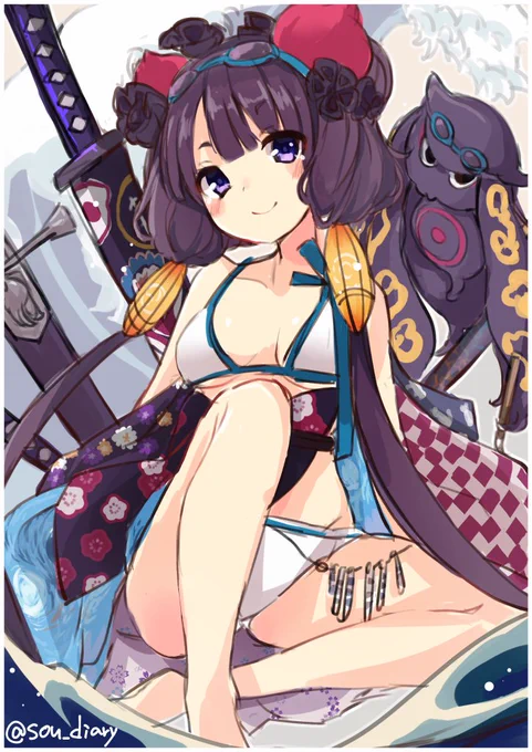 #いい絵を描くのでフォローしてください
こう見ると青系統の色が好きなんだなぁと今気づいた 