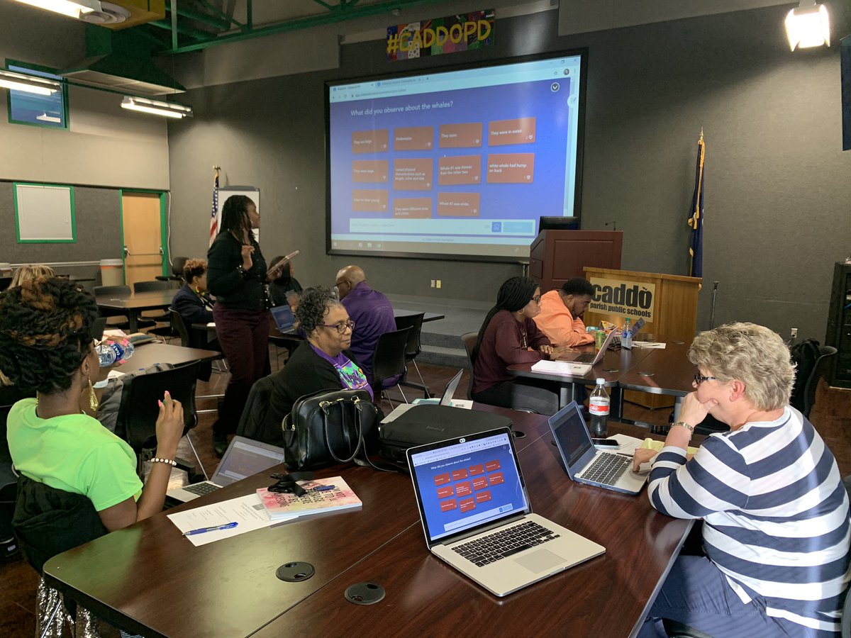 We had an amazing science PD yesterday!  Our teachers learned how to create powerful science lessons using <a href="/nearpod/">Nearpod</a> Thank you to our Caddo Parish Middle School TOY, <a href="/sheba_pugh/">Sheba Pugh</a> for doing such a great job!