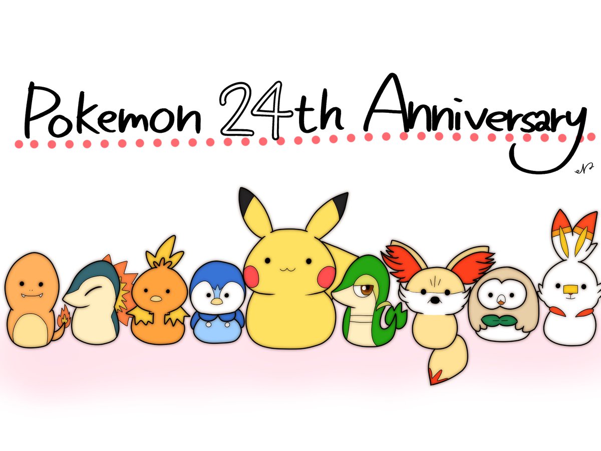 錦o ᆺ O على تويتر ポケモン24周年 おめでとうございますo ᆺ O これからもポケモンと共に生きます イラストは歴代のパートナー達で Pokemonday ポケモンの日 ポケモン24周年 Thankyougamefreak T Co A5be2wgnpy