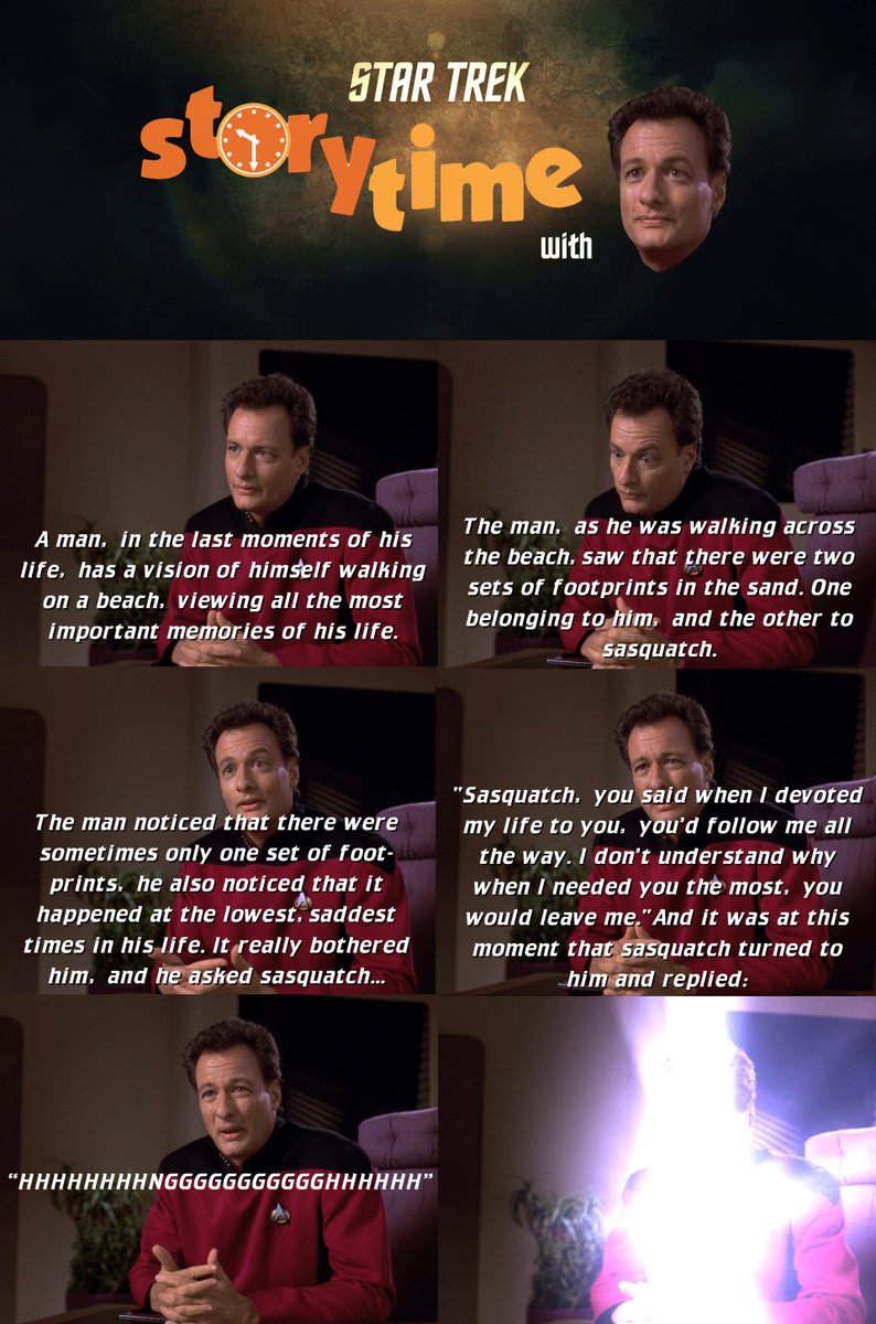 STDeltaShift's tweet photo. It's #StorytimewithQ
#StarTrek https://t.co/T2712fIQY1