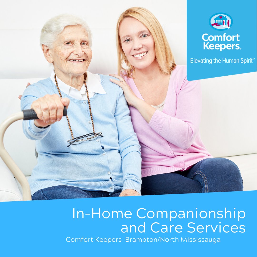 We help maintain independence and quality of life with local, loving in-home care allowing seniors to live comfortably in their own home.

#ElevatingTheHumanSpirit #ComfortKeepers #MississaugaNorth #Mississauga #MississaugaSeniorCare