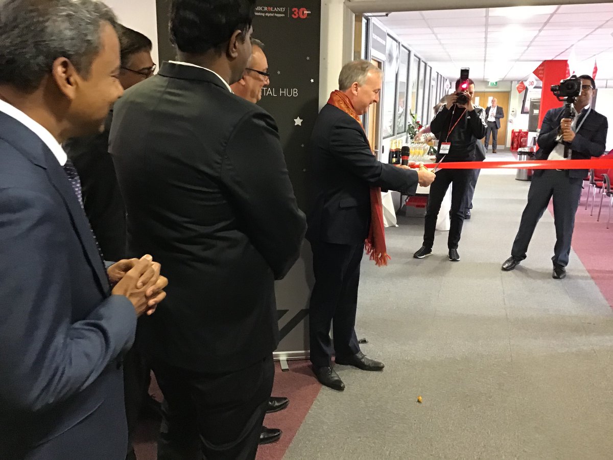 invest_wm's tweet photo. .@MicrolandLtd, India’s leading #digital #IT transformation company, today inaugurated its state-of-the-art Digital Hub in #Birmingham, to serve its European customers.

The Bourneville-based facility is expected to accommodate up to 200 Microlanders > https://t.co/xc6kCIu9i7 https://t.co/pNtmHMg2Da