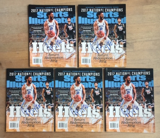 Early morning run to track down UNC legend &amp; NCAA Champ <a href="/JoelBerryII/">Joel Berry II</a>. When I tell you this kid couldn't have been any nicer... times that by 10 and that's how nice he was.  Awesome add to my signed SI collection!
