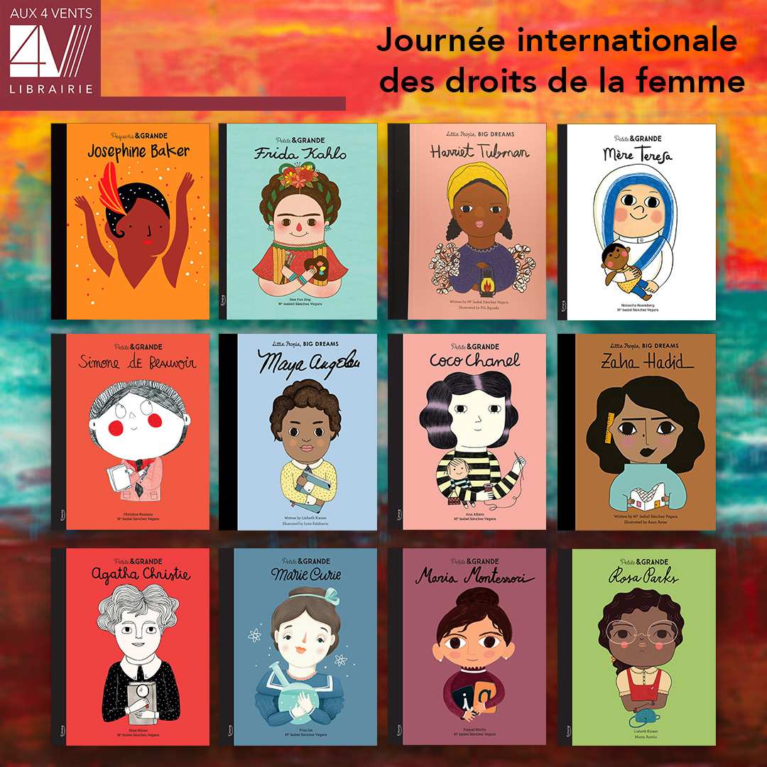 Librairie4vents's tweet photo. #Journée #internationale des #droits des #femmes.
Petite & Grande est une collection de documentaires sur des petites #filles rêveuses qui sont devenues les grandes femmes de l’histoire.
#kimane #librairie #librairie4vents #4vents #dakar #sénégal #auteur #read #lire #livre #book https://t.co/wlUo3NtOei