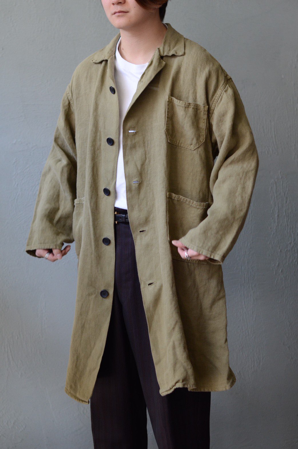 グレイ系 Free Size新作モデル 手作り コート 受注生産纳期 45天 ロングコート レディースグレイ系free Size 41 266 Jkkniu Edu