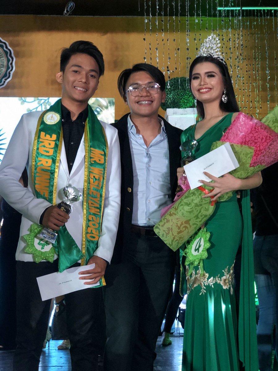 TheWUPSHSSC's tweet photo. JAMISIA QUEENIE ESPINOSA
Ms. Wesleyan 2020, 2nd Runner-Up

RAPHAEL JAMES CRUZ
Mr. Wesleyan 2020, 3rd Runner-Up

We are so proud of you! https://t.co/oVUKeNe2CS