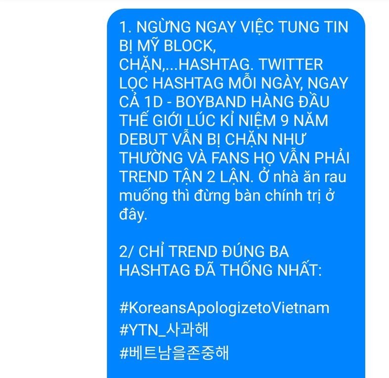 NinhGiang13's tweet photo. Chiến đấu đi các bạn trẻ. 
#KoreansApologizetoVietnam
Hãy xin lỗi Việt Nam. 
#YTN_사과해 
Hãy tôn trọng Việt Nam
#베트남을존중해 https://t.co/FGHbRsSsAo